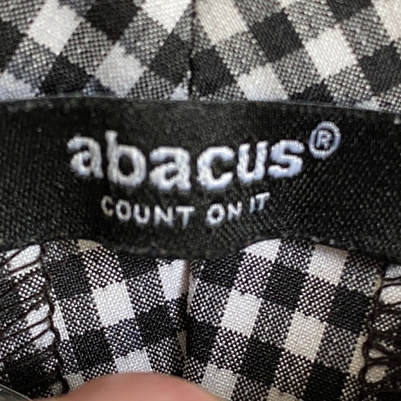 Abacus Women's Black + White Checkerboard Stretchy Golf Pants Size 8 - Picture 2 of 16